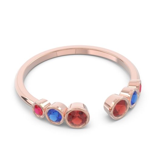 Petite Modern Open Bezel Aruha Ring