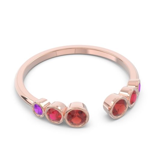 Petite Modern Open Bezel Aruha Ring