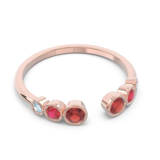 Petite Modern Open Bezel Aruha Ring