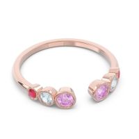 Petite Modern Open Bezel Aruha Ring