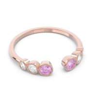 Petite Modern Open Bezel Aruha Ring