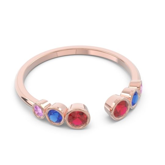 Petite Modern Open Bezel Aruha Ring