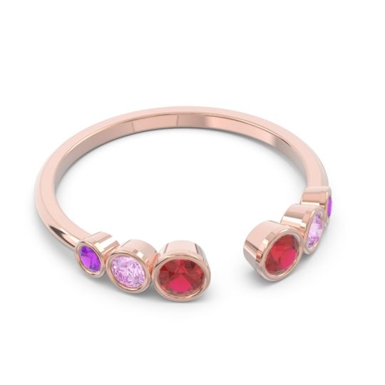 Petite Modern Open Bezel Aruha Ring