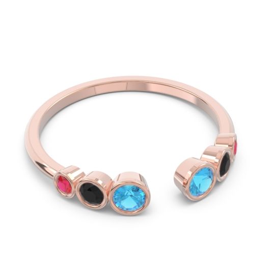 Petite Modern Open Bezel Aruha Ring