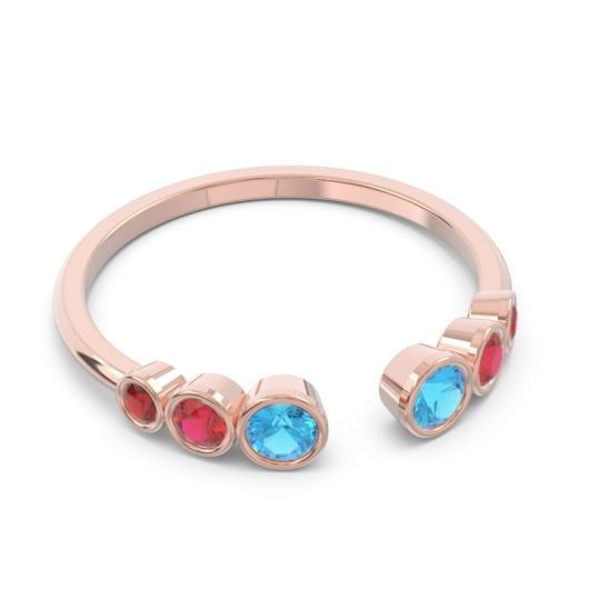 Petite Modern Open Bezel Aruha Ring