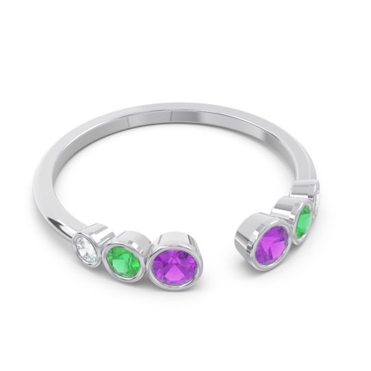 Petite Modern Open Bezel Aruha Ring