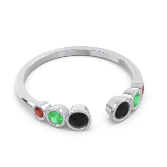 Petite Modern Open Bezel Aruha Ring
