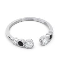 Petite Modern Open Bezel Aruha Ring
