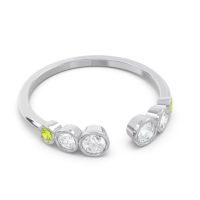 Petite Modern Open Bezel Aruha Ring