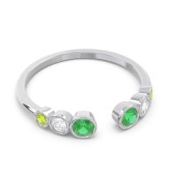 Petite Modern Open Bezel Aruha Ring