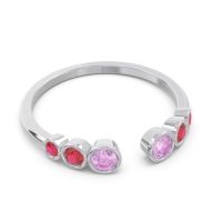 Petite Modern Open Bezel Aruha Ring