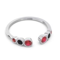 Petite Modern Open Bezel Aruha Ring