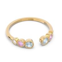 Petite Modern Open Bezel Aruha Ring