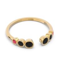 Petite Modern Open Bezel Aruha Ring