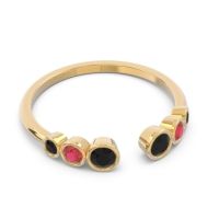 Petite Modern Open Bezel Aruha Ring