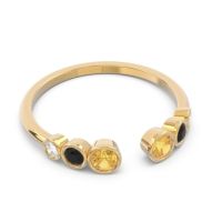 Petite Modern Open Bezel Aruha Ring