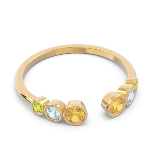 Petite Modern Open Bezel Aruha Ring