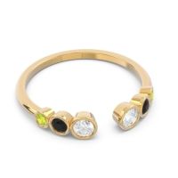 Petite Modern Open Bezel Aruha Ring