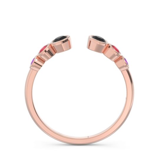 Petite Modern Open Bezel Aruha Ring