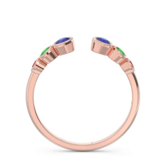 Petite Modern Open Bezel Aruha Ring