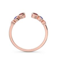 Petite Modern Open Bezel Aruha Ring