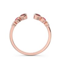 Petite Modern Open Bezel Aruha Ring