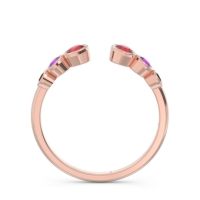 Petite Modern Open Bezel Aruha Ring