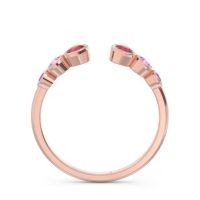 Petite Modern Open Bezel Aruha Ring