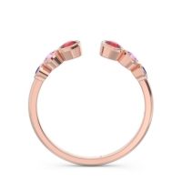 Petite Modern Open Bezel Aruha Ring