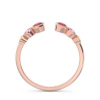 Petite Modern Open Bezel Aruha Ring