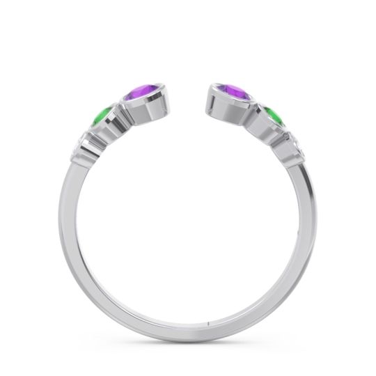 Petite Modern Open Bezel Aruha Ring