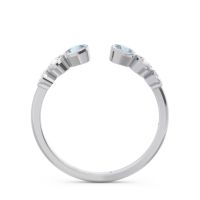 Petite Modern Open Bezel Aruha Ring