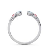 Petite Modern Open Bezel Aruha Ring