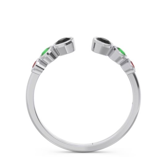 Petite Modern Open Bezel Aruha Ring