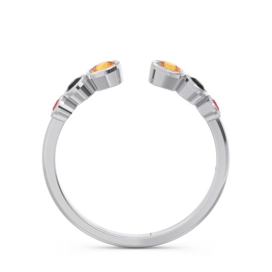 Petite Modern Open Bezel Aruha Ring