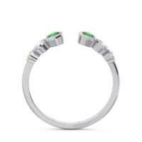 Petite Modern Open Bezel Aruha Ring