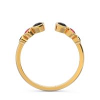 Petite Modern Open Bezel Aruha Ring