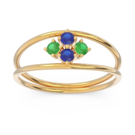 Petite Modern Double Line Pave Unmajjati Ring