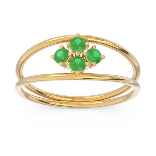 Petite Modern Double Line Pave Unmajjati Ring