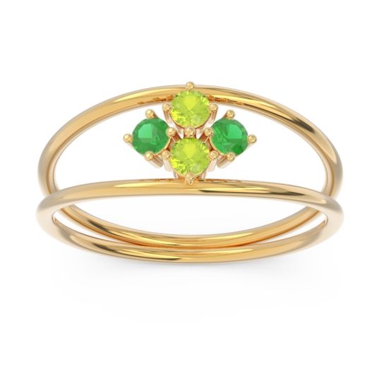 Petite Modern Double Line Pave Unmajjati Ring