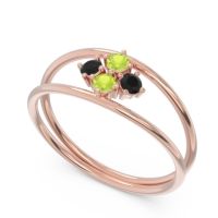 Petite Modern Double Line Pave Unmajjati Ring