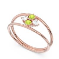 Petite Modern Double Line Pave Unmajjati Ring