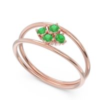 Petite Modern Double Line Pave Unmajjati Ring