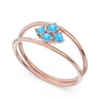 Petite Modern Double Line Pave Unmajjati Ring