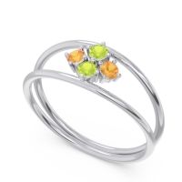 Petite Modern Double Line Pave Unmajjati Ring