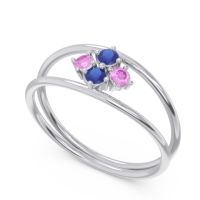 Petite Modern Double Line Pave Unmajjati Ring