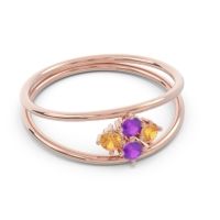 Petite Modern Double Line Pave Unmajjati Ring