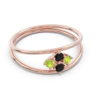Petite Modern Double Line Pave Unmajjati Ring