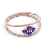 Petite Modern Double Line Pave Unmajjati Ring