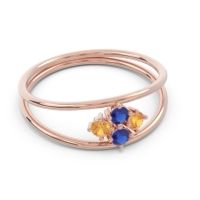 Petite Modern Double Line Pave Unmajjati Ring